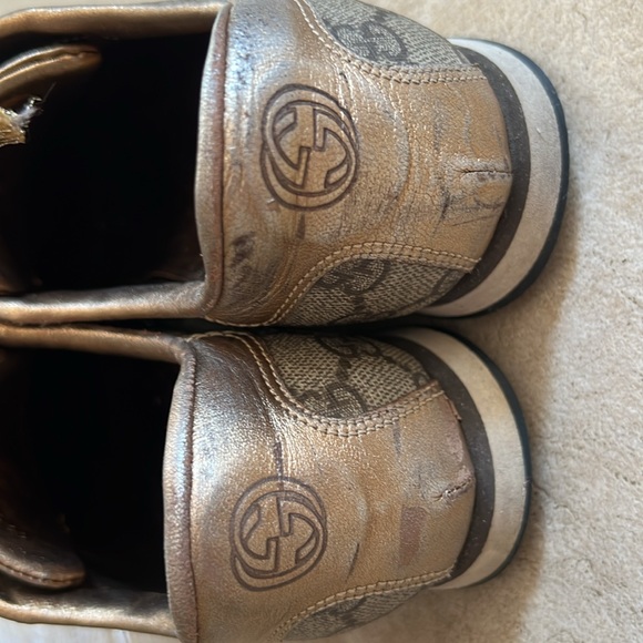 Gucci vintage metallic sneakers size 36.5 monogram - Picture 6 of 9